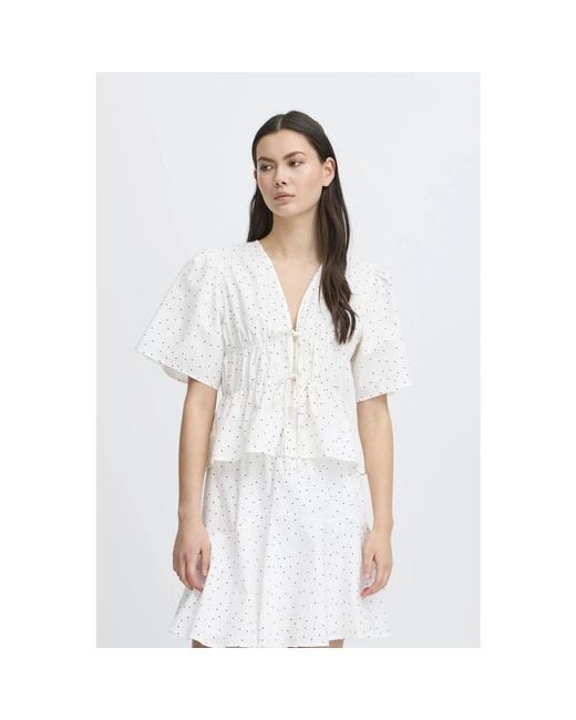 Blouses Ichi en coloris White