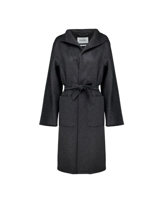 Max Mara Geknoopte Jassen in het Black
