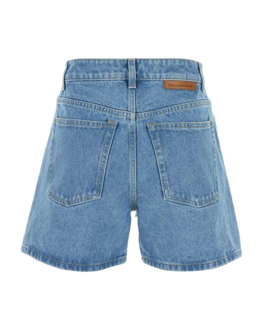 Denim Shorts di Stella McCartney in Blue