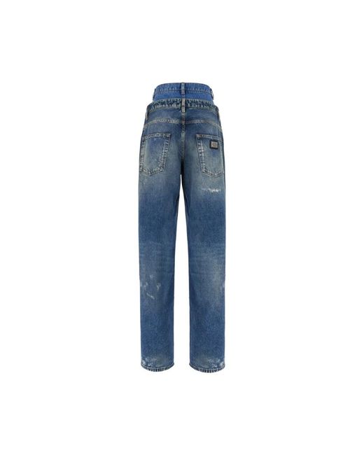 Dolce & Gabbana Blue Straight Jeans