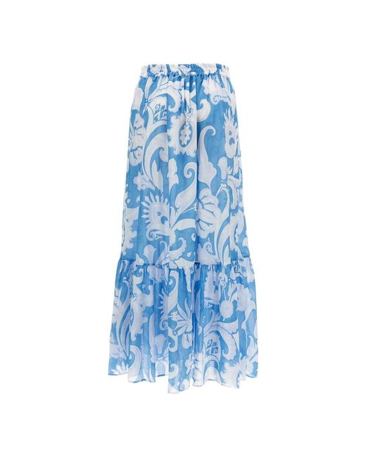 Etro Blue Maxi Skirts