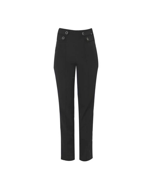 Kocca Black Slim-Fit Trousers