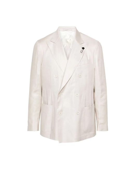 Abbigliamento esterno nero ss24 moda di Lardini in White da Uomo