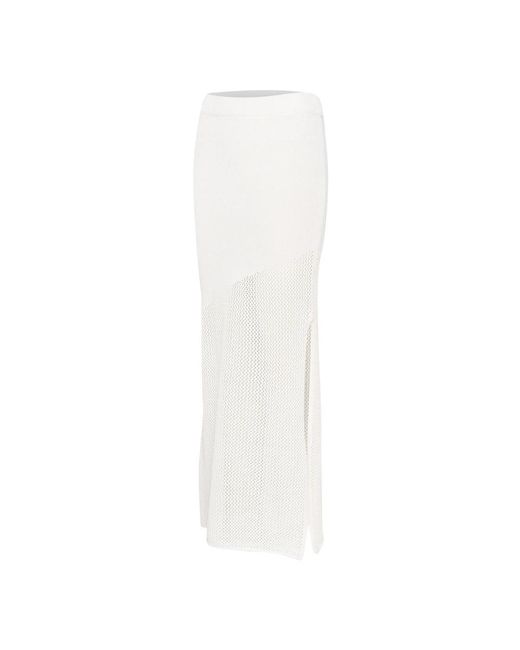 Gestuz White Maxi Skirts