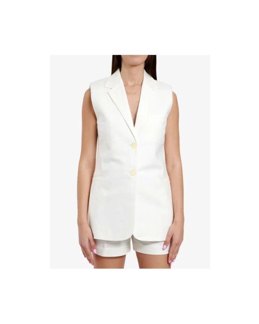 MICHAEL Michael Kors White Stylische weste für männer
