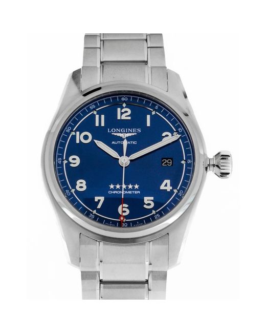 Longines Accessoires ,Blauw ,Spirit 40Mm Automatic in het Metallic