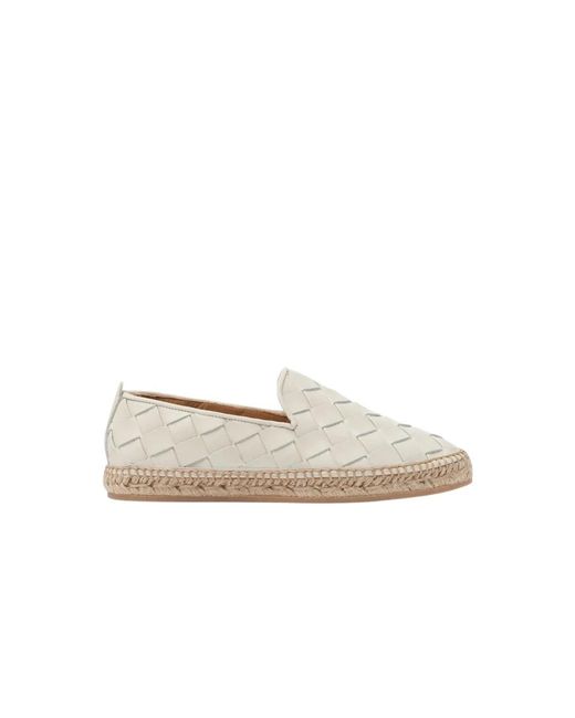 Scarosso Schoenen ,Leer Martina Espadrilles in het White
