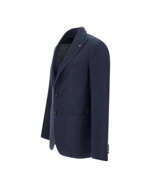 Tagliatore Jassen ,Blauw ,Wol Jassen in het Blue voor heren