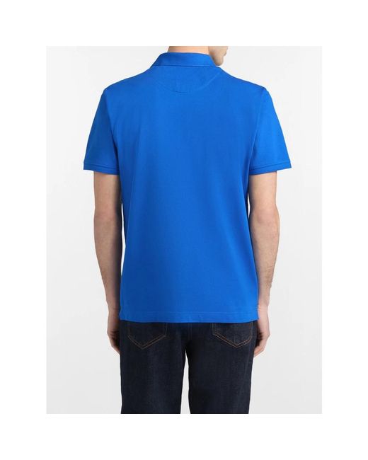 Harmont & Blaine Basic Stretch Piqué Polo Shirt in Blue für Herren