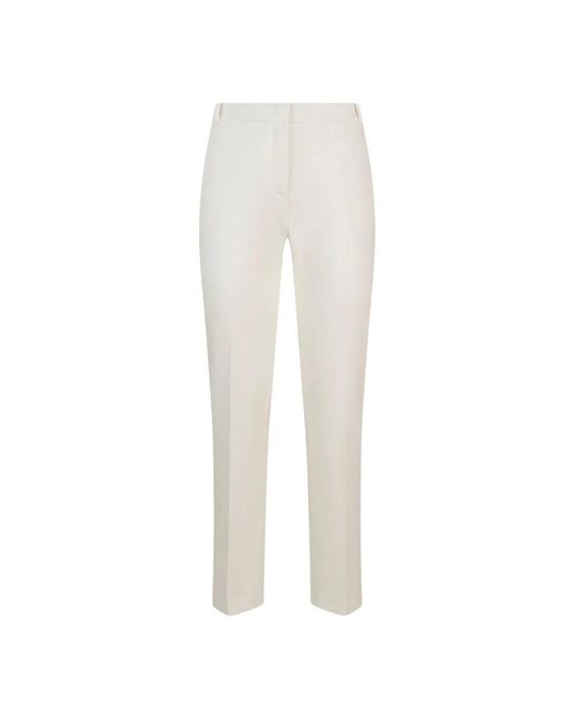 Pinko White Cropped Trousers