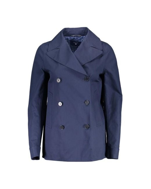 Gant Blue Double-Breasted Coats for men
