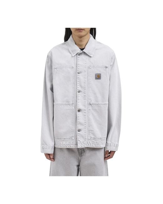 Carhartt Gray Denim Jackets for men