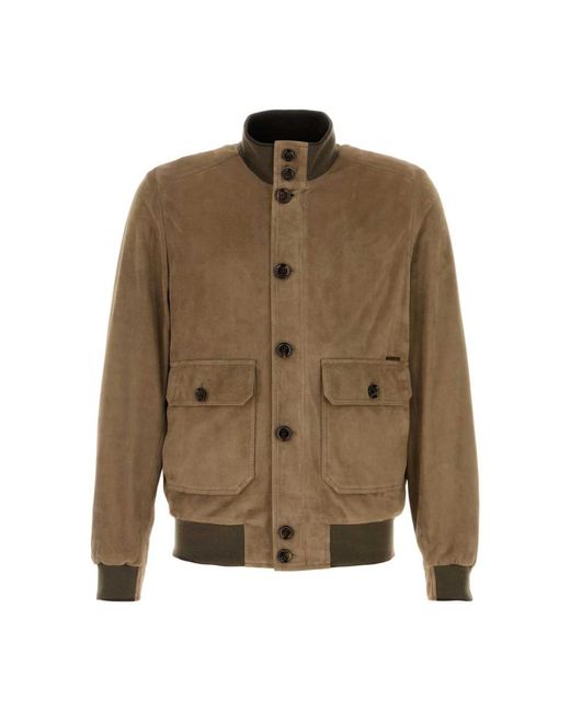 Moorer Green Bomber Jackets for men