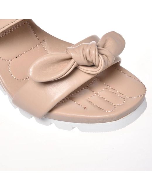 Baldinini Pink Sandal in nude nappa leather