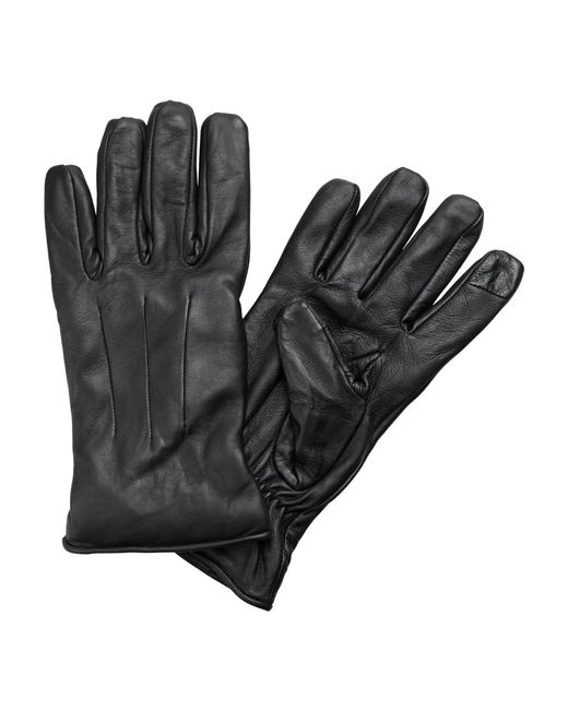 Jack & Jones Jack jones handschuhe montana lederhandschuhe in Black für Herren