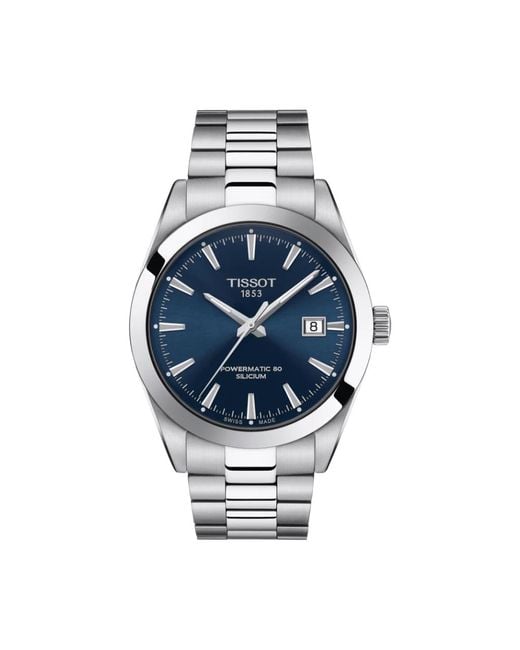 Tissot Gentleman Powermatic 80 Silicium in Metallic für Herren