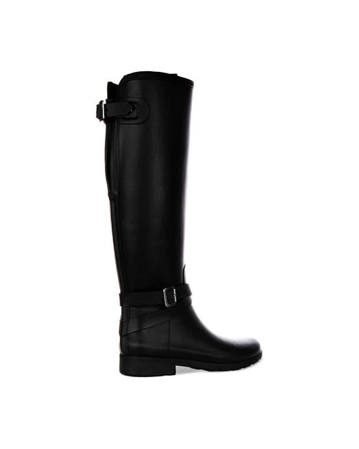 Hunter Black High Boots