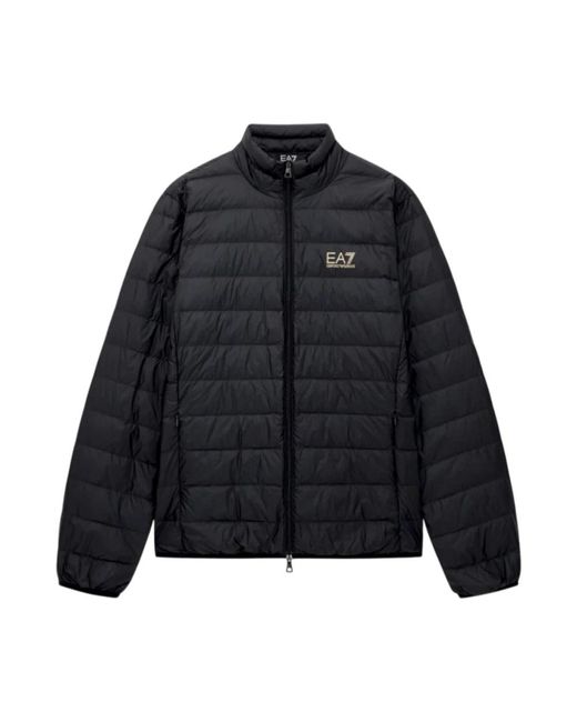 EA7 Jassen ,Zwart ,Packable Down Jacket in het Black voor heren