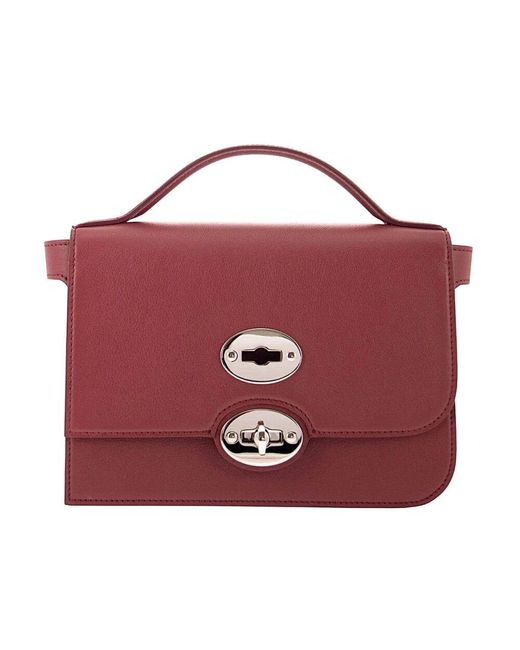 Zanellato Red Stilvolle Lederhandtasche Für Frauen