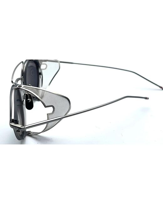 Thom Browne Blue Stilvolle sonnenbrille mit seitenschutz,sunglasses