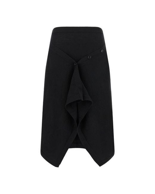 Lemaire Black Midi Skirts