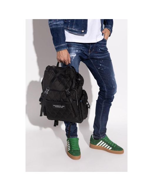 DSquared² Black Backpacks for men