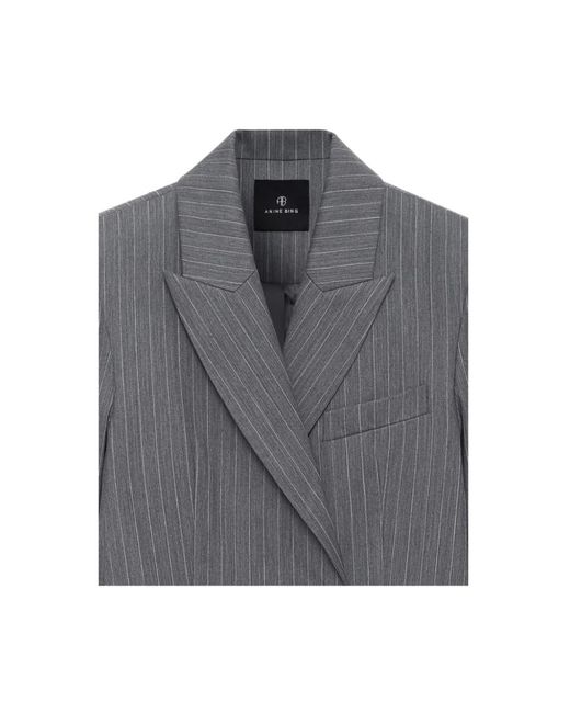 Anine Bing Gray Blazers