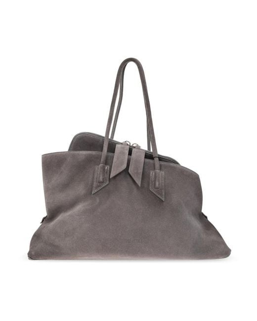 The Attico Gray Shoulder Bags
