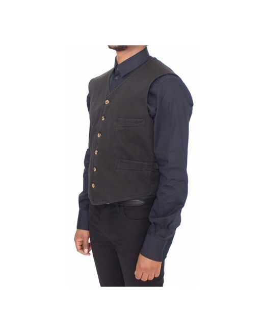 Suit Vests di Dolce & Gabbana in Blue da Uomo