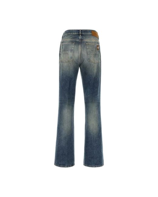 Amiri Slashed Boot Cut Jeans in het Blue voor heren