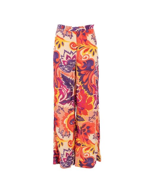 Ba&sh Red Wide Trousers