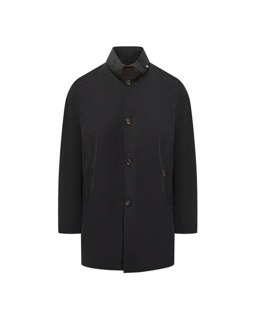 Moorer Jacket Met Knoopsluiting in het Black voor heren
