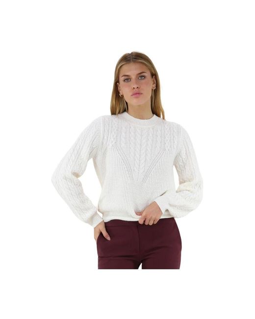 Twinset White Strickpullover,stilvoller strickpullover