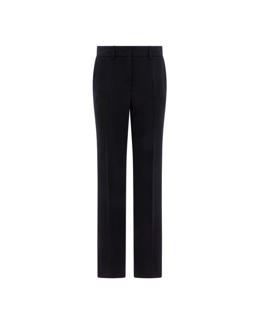 Straight Trousers F.it de color Black