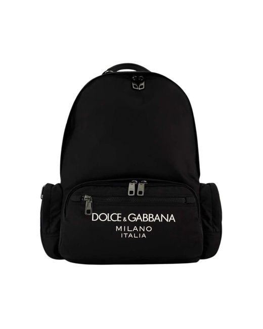 Zaino oversize sportivo in nylon - nero di Dolce & Gabbana in Black da Uomo