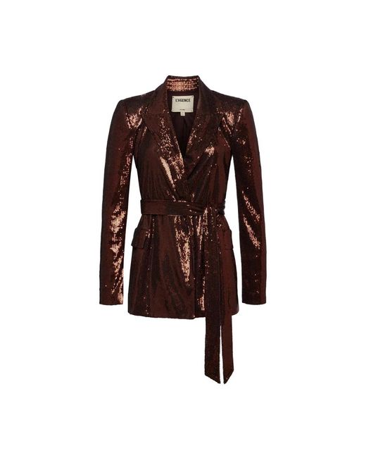 L'Agence Jassen ,Bruin ,Wol Stijlvolle Blazer in het Brown
