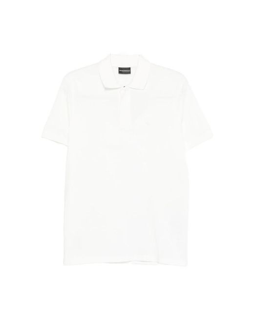 Emporio Armani White Polo Shirts for men