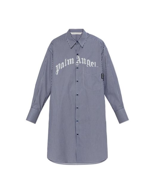 Shirt Dresses di Palm Angels in Blue