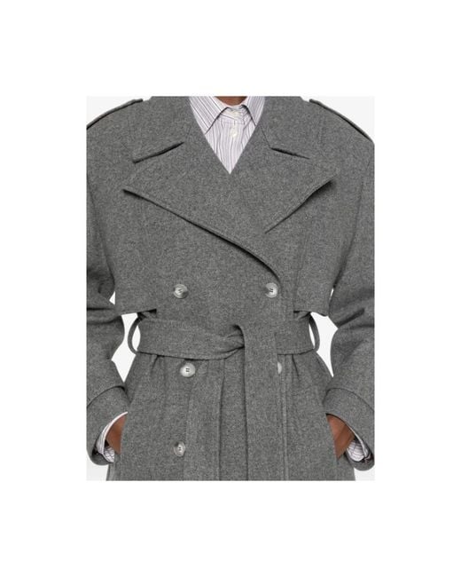 LE SULLY STUDIO Gray Trench Coats