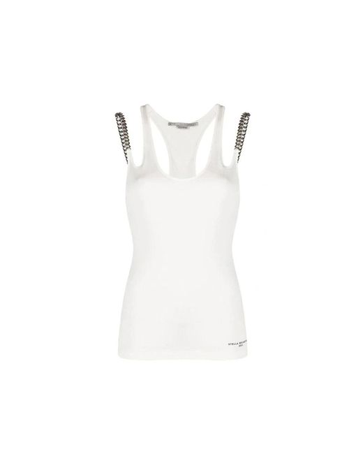 Stella McCartney White Falabella Chain Top
