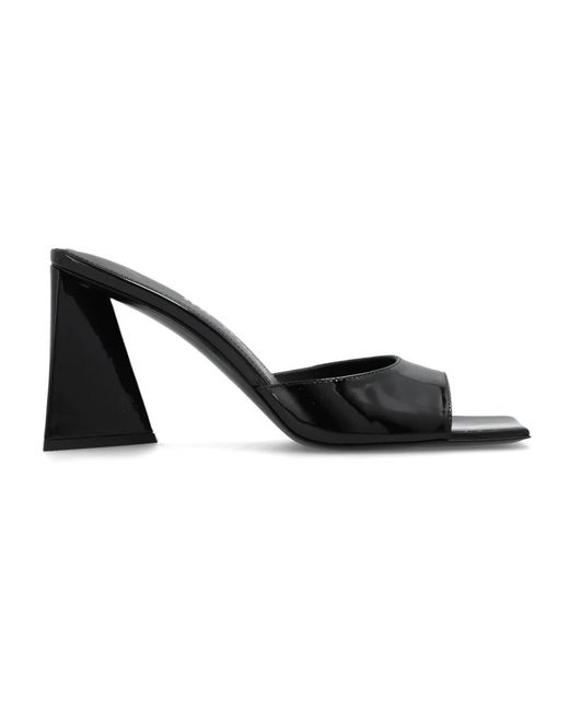 The Attico Black 'devon mini' mules