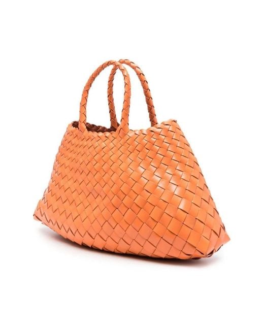 Dragon Diffusion Orange 8893 Gewebte Ledertasche
