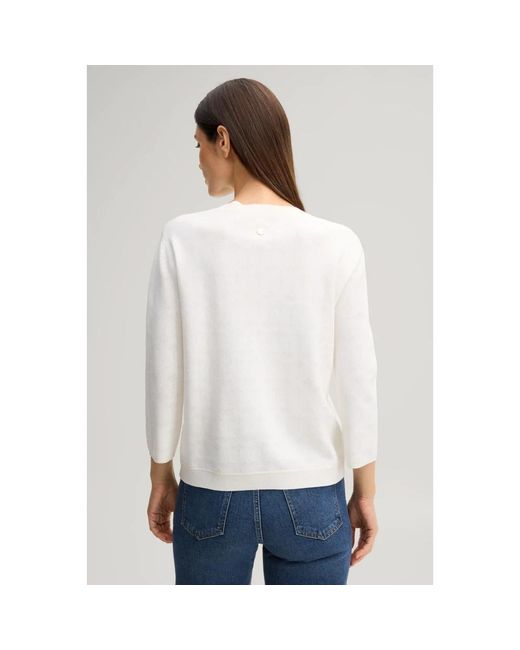 Joop! White Cornflower-Muster Pullover