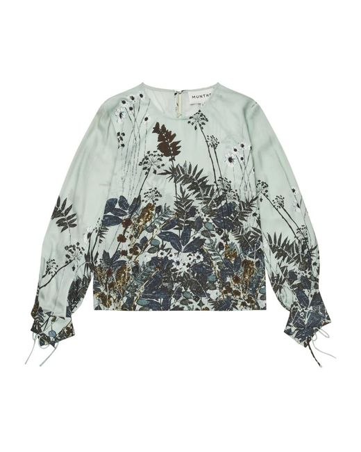 Munthe Overhemden ,Veelkleurig ,Blouses in het Green
