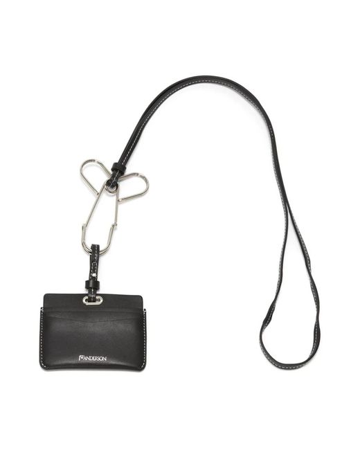 J.W. Anderson Black Cardholder With Penis Pin Strap
