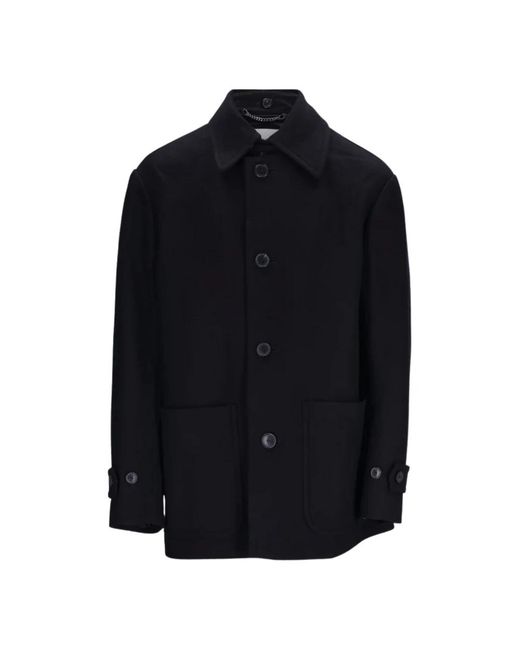 Dries Van Noten Rivne Kurzmantel, Einreihig in Blue für Herren