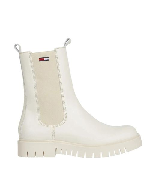 Tommy Hilfiger Natural Chelsea Boots