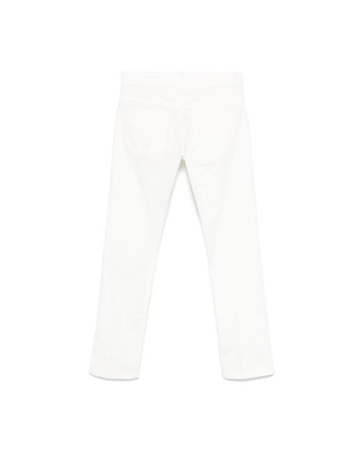 Lardini White Straight Fit Jeans for men