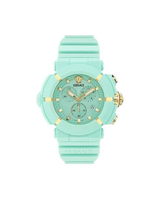 Versace Chronograph Uhr in Green für Herren
