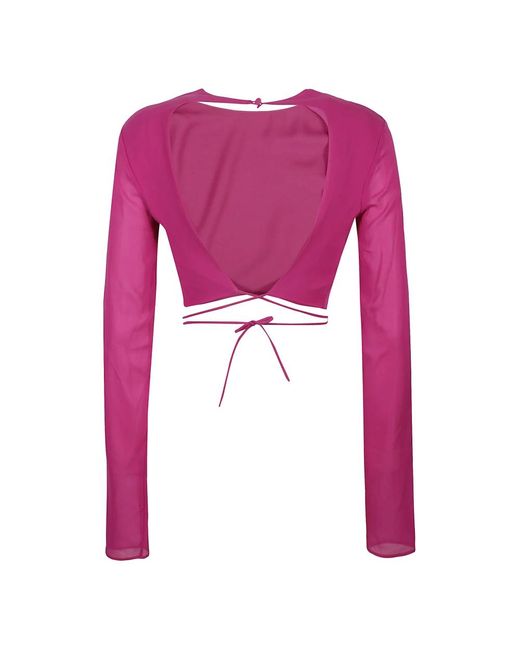 ANDAMANE Purple Long Sleeve T-Shirts